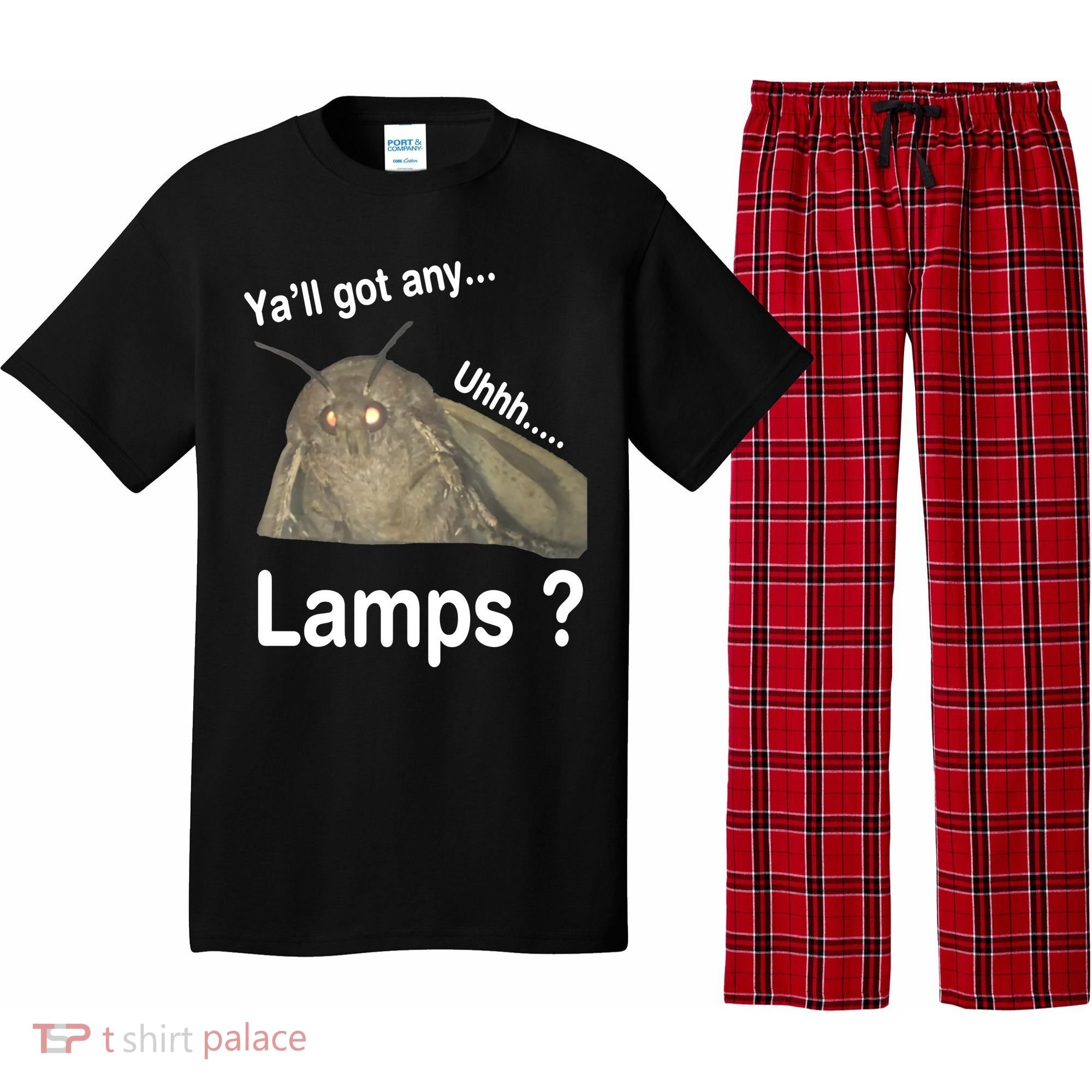 Moth Yall Got Any Lamps? Meme Pajama Set