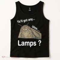Moth Yall Got Any Lamps? Meme Tank Top thumb 2