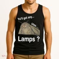 Moth Yall Got Any Lamps? Meme Tank Top thumb 3