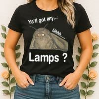 Moth Yall Got Any Lamps? Meme Women's T-Shirt thumb 2