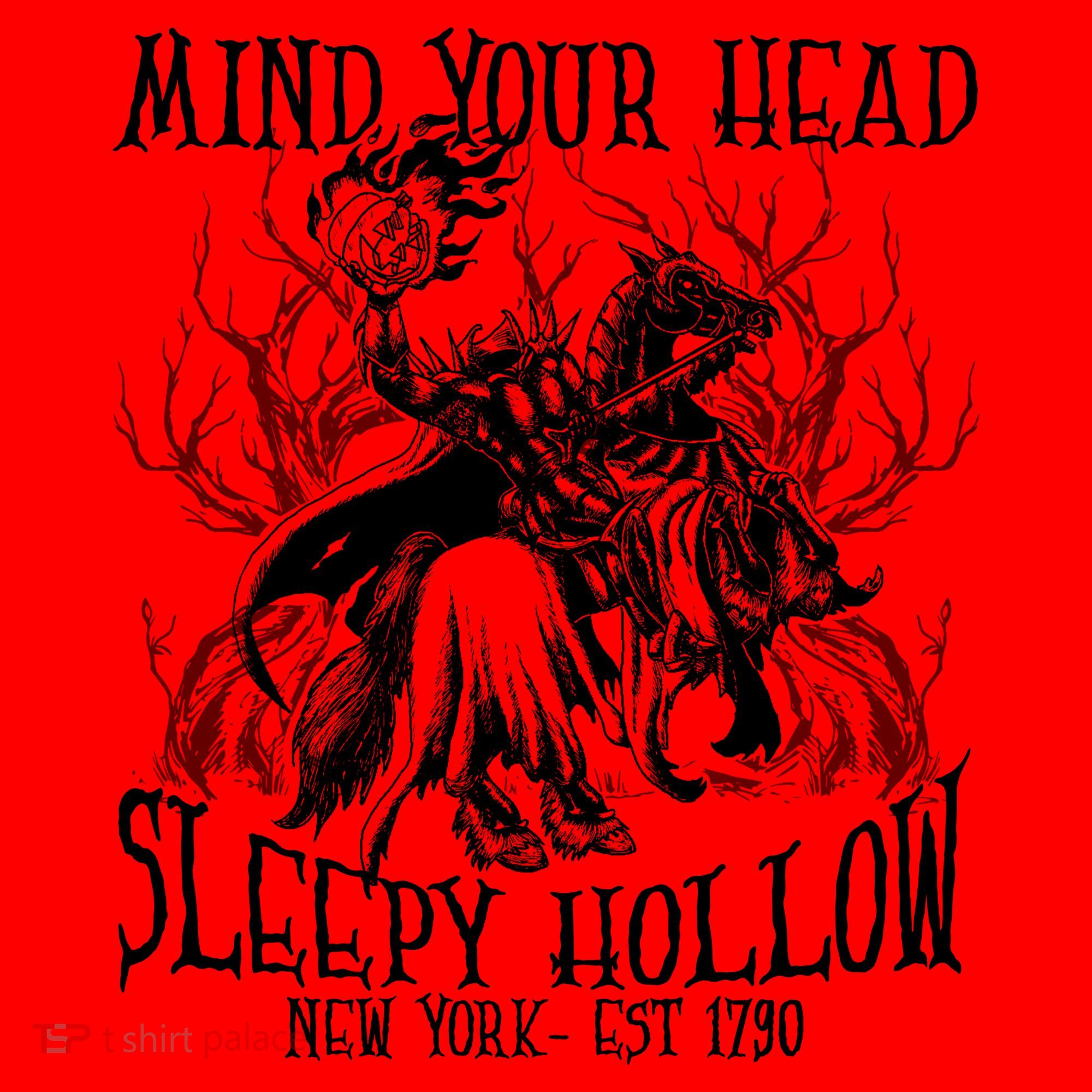 Mind Your Head Headless Horseman Est 1790 Headless Horseman Horror Santa Hat