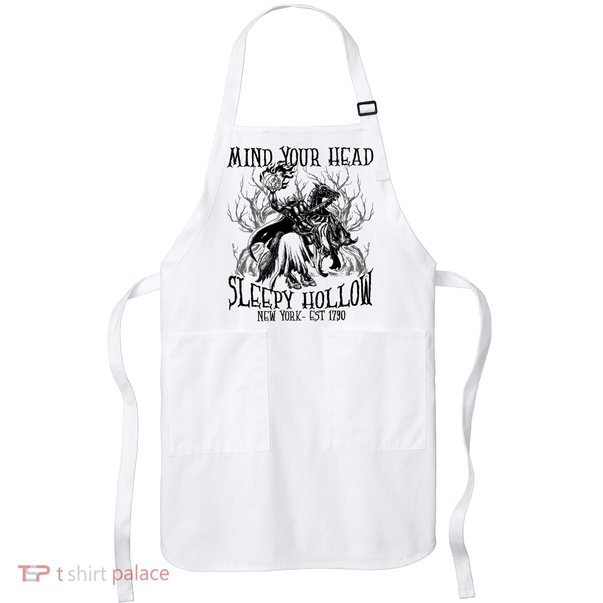 Mind Your Head Headless Horseman Est 1790 Headless Horseman Horror Apron