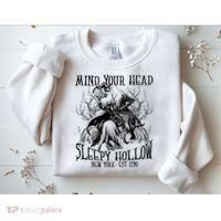 Mind Your Head Headless Horseman Est 1790 Headless Horseman Horror Sweatshirt thumb 2
