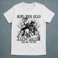 Mind Your Head Headless Horseman Est 1790 Headless Horseman Horror T-Shirt thumb 5