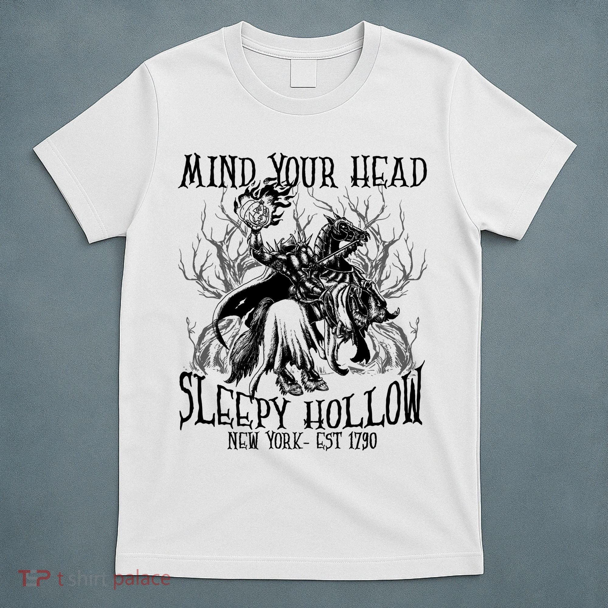 Mind Your Head Headless Horseman Est 1790 Headless Horseman Horror T-Shirt