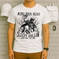 Mind Your Head Headless Horseman Est 1790 Headless Horseman Horror T-Shirt thumb 6