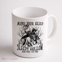 Mind Your Head Headless Horseman Est 1790 Headless Horseman Horror Coffee Mug thumb 1