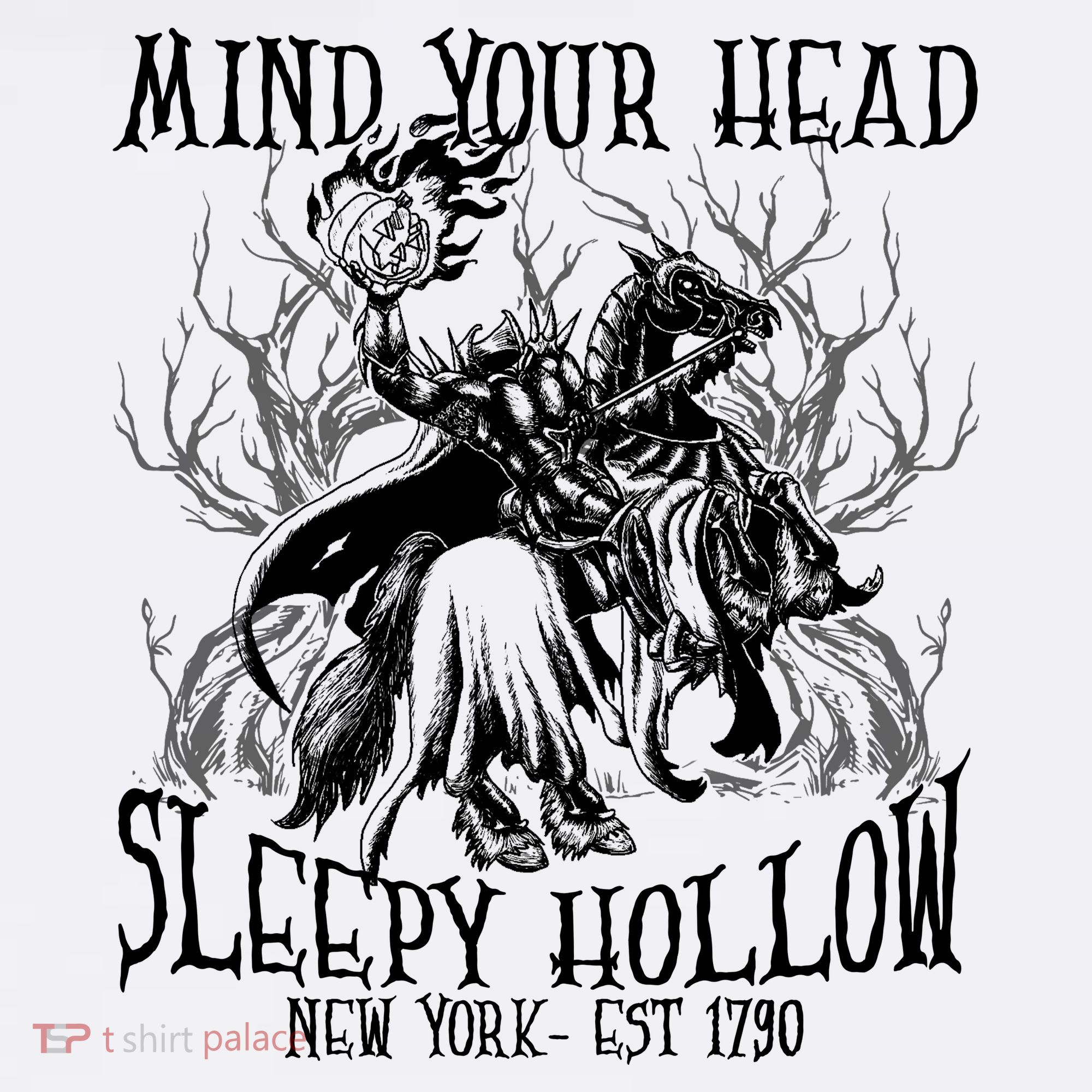 Mind Your Head Headless Horseman Est 1790 Headless Horseman Horror Women's Hoodie
