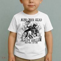 Mind Your Head Headless Horseman Est 1790 Headless Horseman Horror Toddler T-Shirt thumb 2