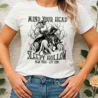 Mind Your Head Headless Horseman Est 1790 Headless Horseman Horror Women's T-Shirt thumb 2