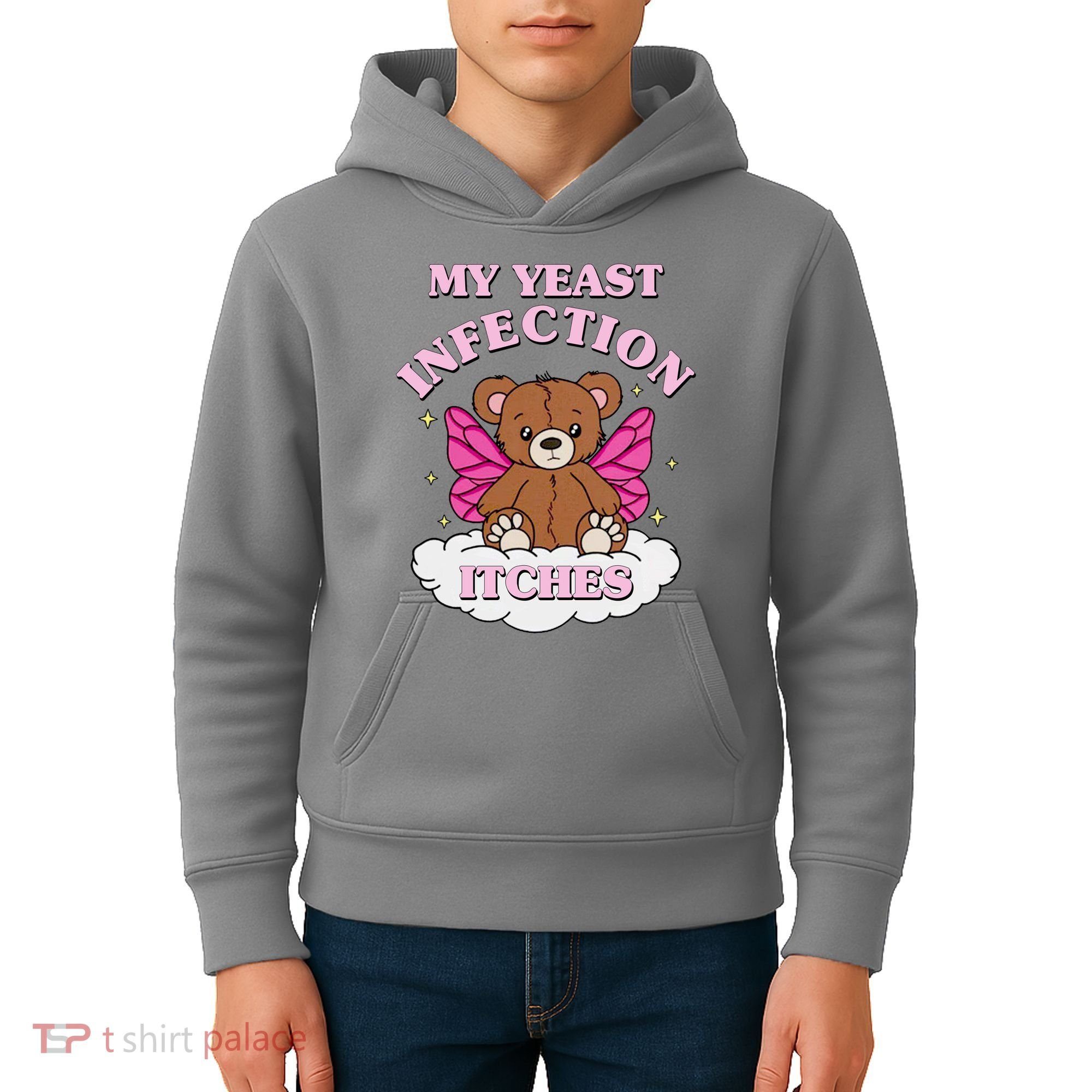 My Yeast Infection Itches Funny Meme Kids Hoodie