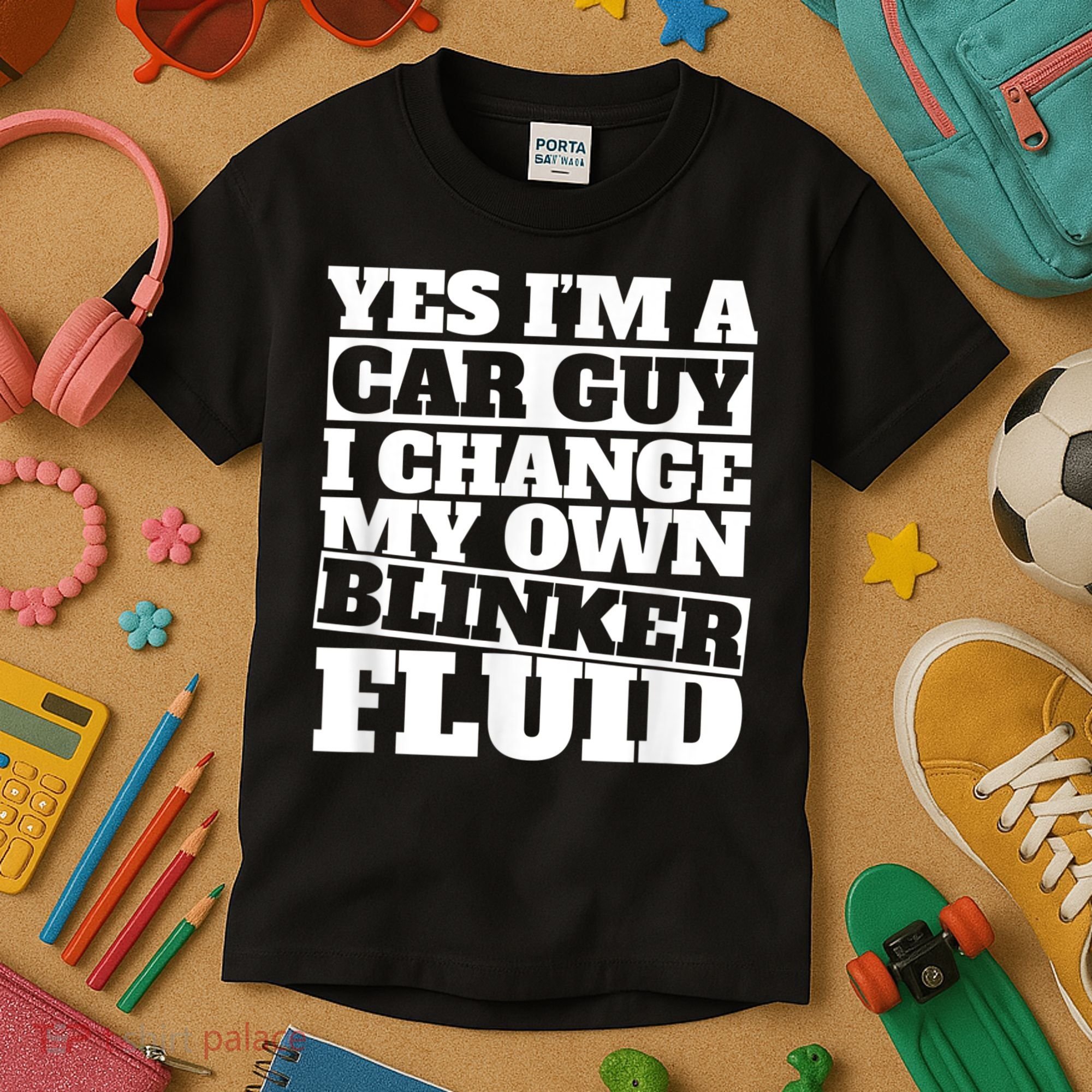 Mens Yes I'm A Car Guy, I Change My Own Blinker Fluid Kids T-Shirt