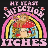 My Yeast Infection Itches Funny Mushroom Frog Meme Humor Visor thumb 3