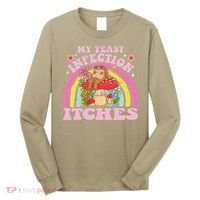 My Yeast Infection Itches Funny Mushroom Frog Meme Humor Long Sleeve Shirt thumb 0