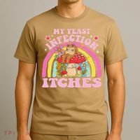 My Yeast Infection Itches Funny Mushroom Frog Meme Humor T-Shirt thumb 3