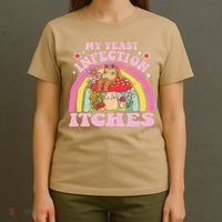 My Yeast Infection Itches Funny Mushroom Frog Meme Humor T-Shirt thumb 4