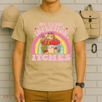 My Yeast Infection Itches Funny Mushroom Frog Meme Humor T-Shirt thumb 6