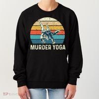 Murder Yoga Jiu Jitsu Grappler Martial Arts Coach BJJ Women's Sweatshirt thumb 0