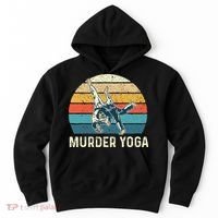 Murder Yoga Jiu Jitsu Grappler Martial Arts Coach BJJ Hoodie thumb 0