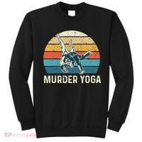 Murder Yoga Jiu Jitsu Grappler Martial Arts Coach BJJ Sweatshirt thumb 0