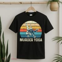 Murder Yoga Jiu Jitsu Grappler Martial Arts Coach BJJ T-Shirt thumb 2