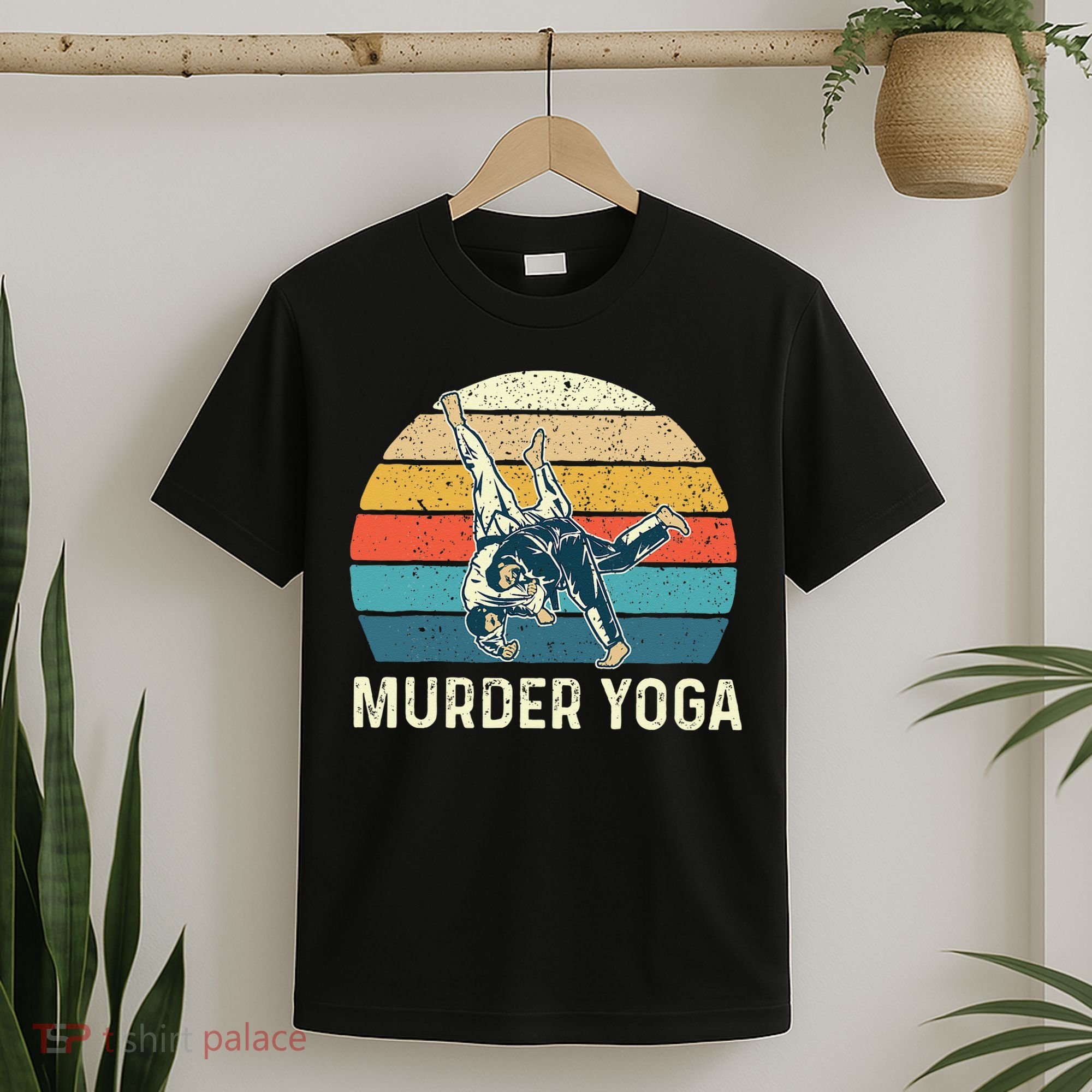 Murder Yoga Jiu Jitsu Grappler Martial Arts Coach BJJ T-Shirt