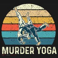 Murder Yoga Jiu Jitsu Grappler Martial Arts Coach BJJ T-Shirt thumb 7