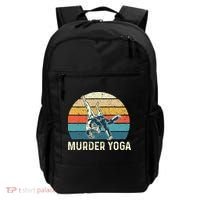 Murder Yoga Jiu Jitsu Grappler Martial Arts Coach BJJ Backpack thumb 0