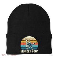 Murder Yoga Jiu Jitsu Grappler Martial Arts Coach BJJ Beanie thumb 0