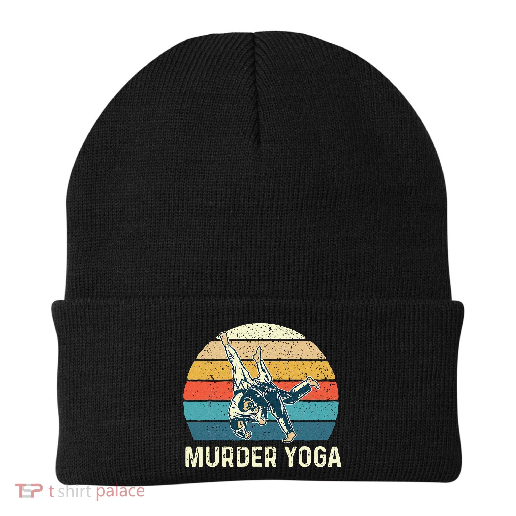 Murder Yoga Jiu Jitsu Grappler Martial Arts Coach BJJ Beanie