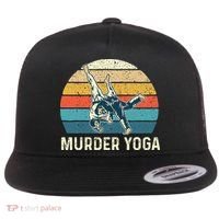 Murder Yoga Jiu Jitsu Grappler Martial Arts Coach BJJ Flat Bill Trucker Hat thumb 0