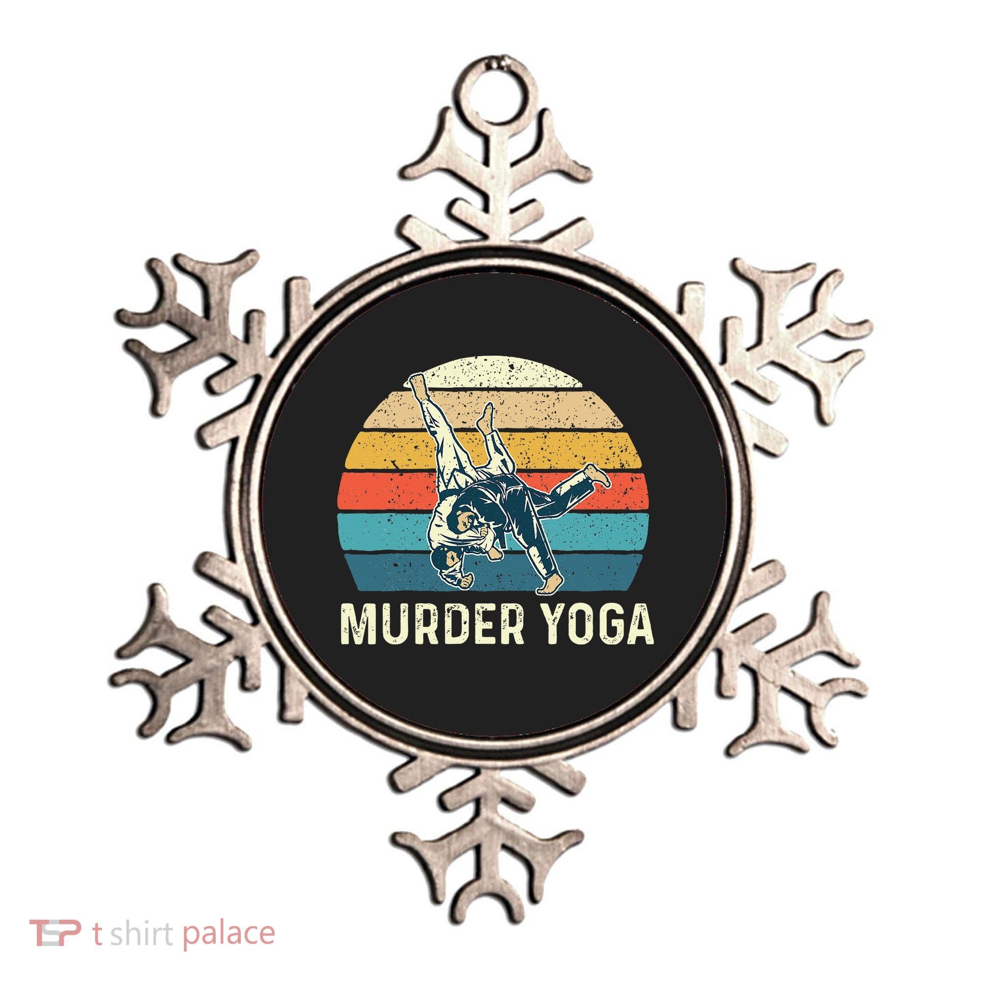 Murder Yoga Jiu Jitsu Grappler Martial Arts Coach BJJ Ornament