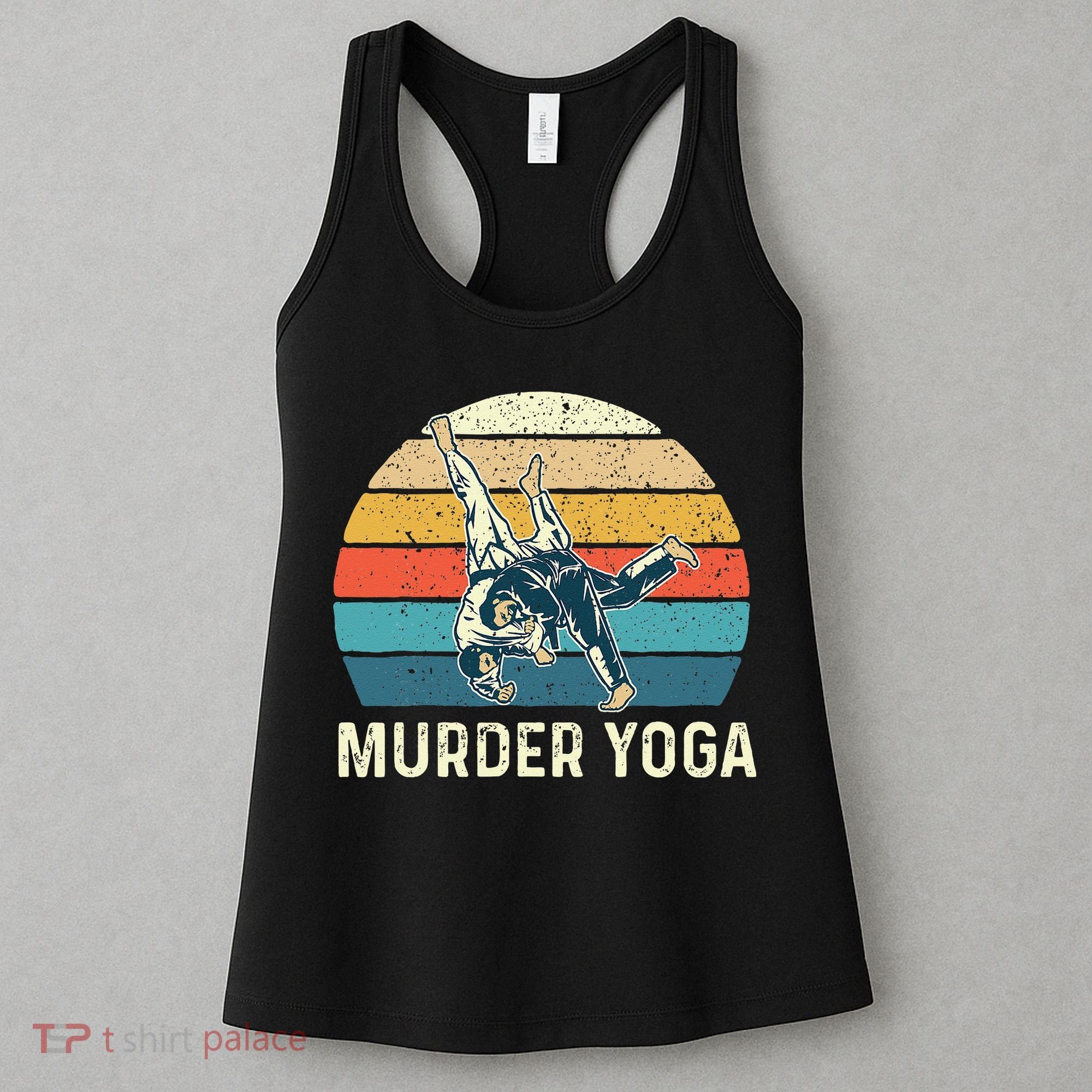 Murder Yoga Jiu Jitsu Grappler Martial Arts Coach BJJ Women's Tank Top