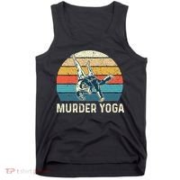 Murder Yoga Jiu Jitsu Grappler Martial Arts Coach BJJ Tank Top thumb 0