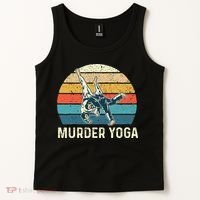 Murder Yoga Jiu Jitsu Grappler Martial Arts Coach BJJ Tank Top thumb 2