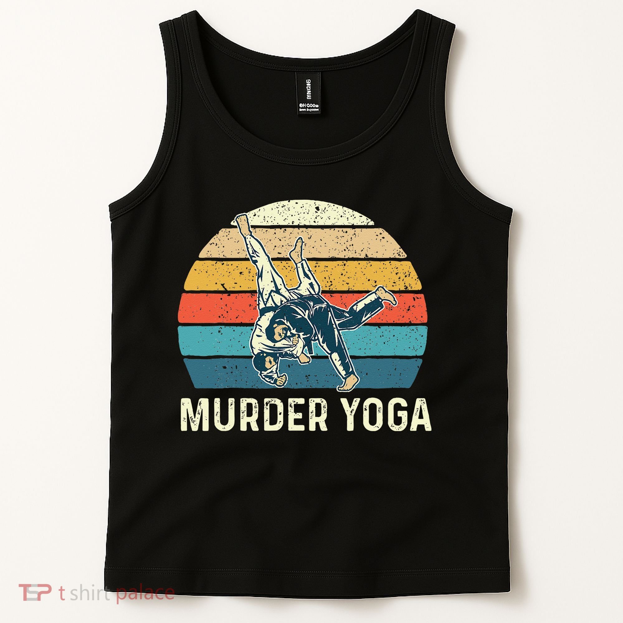 Murder Yoga Jiu Jitsu Grappler Martial Arts Coach BJJ Tank Top