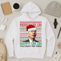 Merry You Know The Thing Funny Joe Biden Christmas Hoodie thumb 3