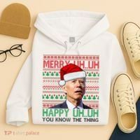 Merry You Know The Thing Funny Joe Biden Christmas Hoodie thumb 4