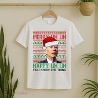 Merry You Know The Thing Funny Joe Biden Christmas T-Shirt thumb 2