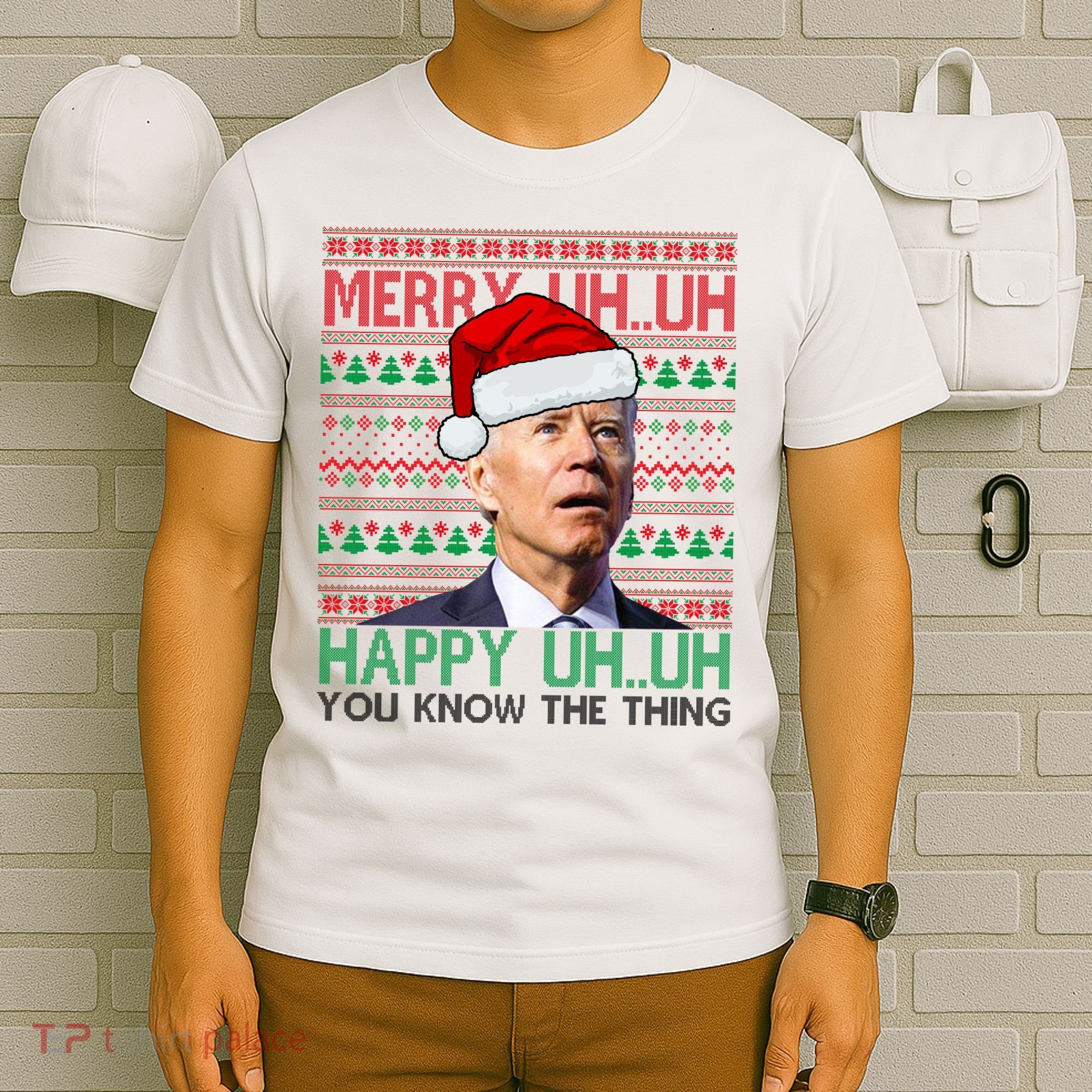 Merry You Know The Thing Funny Joe Biden Christmas T-Shirt