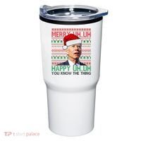 Merry You Know The Thing Funny Joe Biden Christmas Tumbler thumb 0