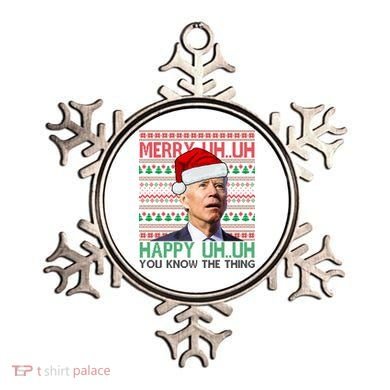 Merry You Know The Thing Funny Joe Biden Christmas Ornament