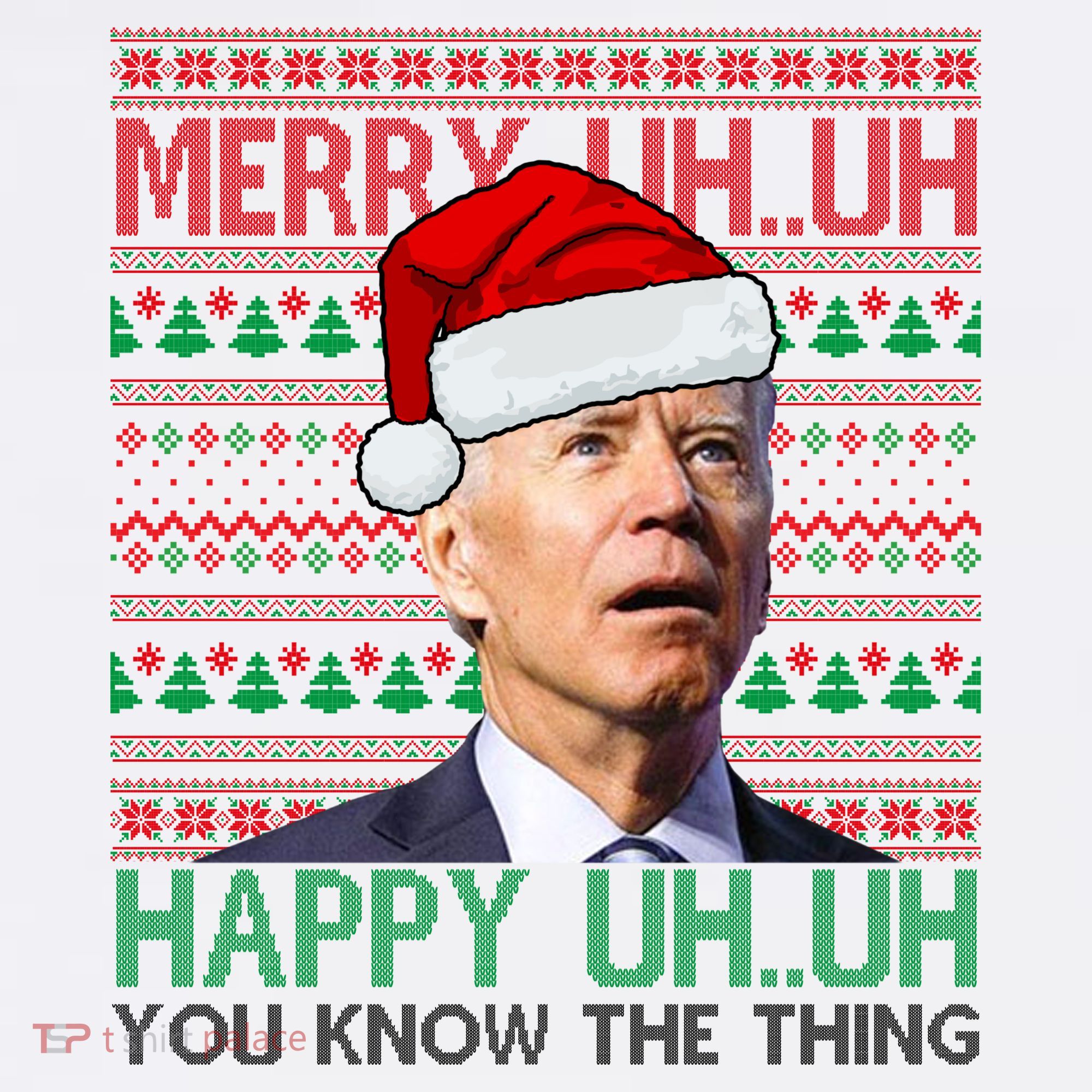 Merry You Know The Thing Funny Joe Biden Christmas Women's Tank Top