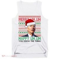 Merry You Know The Thing Funny Joe Biden Christmas Tank Top thumb 0