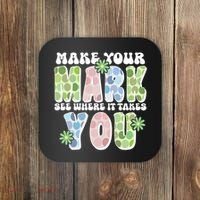 Mark Your Mark See Where It Takes You Dot Day Coaster thumb 0