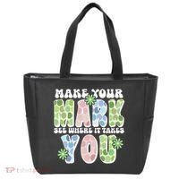 Mark Your Mark See Where It Takes You Dot Day Tote Bag thumb 0