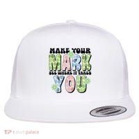 Mark Your Mark See Where It Takes You Dot Day Flat Bill Trucker Hat thumb 0