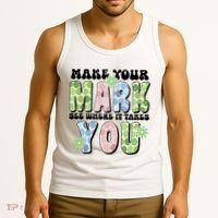 Mark Your Mark See Where It Takes You Dot Day Tank Top thumb 3