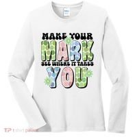 Mark Your Mark See Where It Takes You Dot Day Women's Long Sleeve Shirt thumb 0