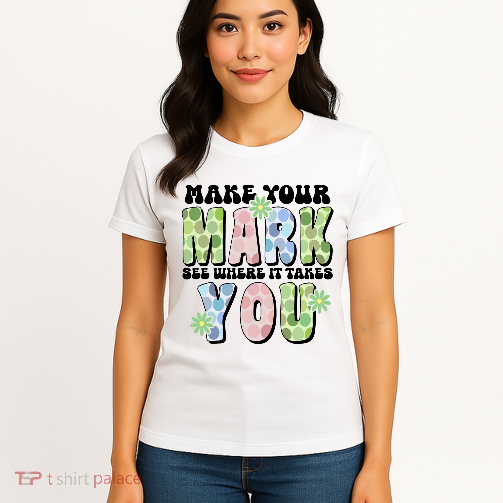 Mark Your Mark See Where It Takes You Dot Day Women's T-Shirt